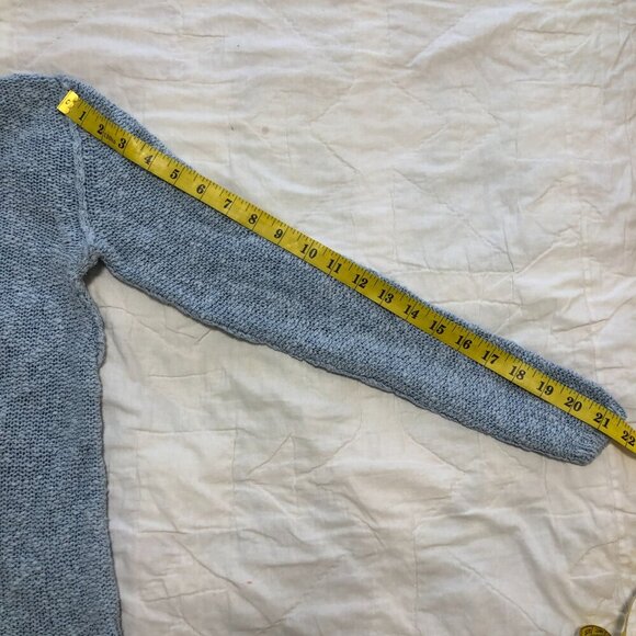 3/$25 ❥ Lightweight V-Neck Long Sleeve Sweater Size Small Light Blue Casual Work - Picture 16 of 16